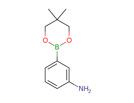 Molecular Structure of 220080-93-3 (3-(5,5-dimethyl-1,3,2-dioxaborinan-2-yl)aniline)