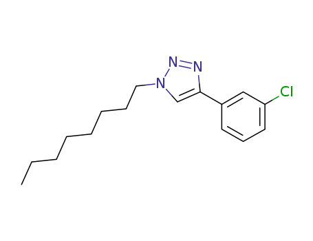 Molecular Structure of 1073242-84-8 (1-octyl-4-(3-chlorophenyl)-1H-1,2,3-triazole)
