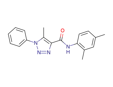 Molecular Structure of 866871-73-0 (N-(2,4-dimethylphenyl)-5-methyl-1-phenyl-1H-1,2,3-triazole-4-carboxamide)
