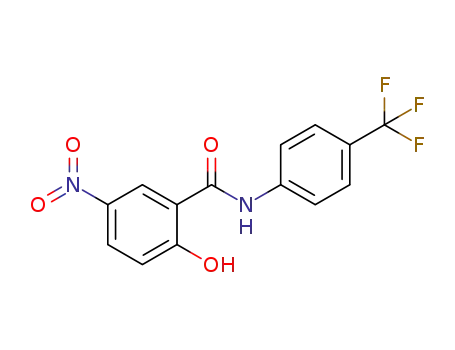 Molecular Structure of 198774-77-5 (2-hydroxy-5-nitro-N-[4-(trifluoromethyl)phenyl]benzamide)