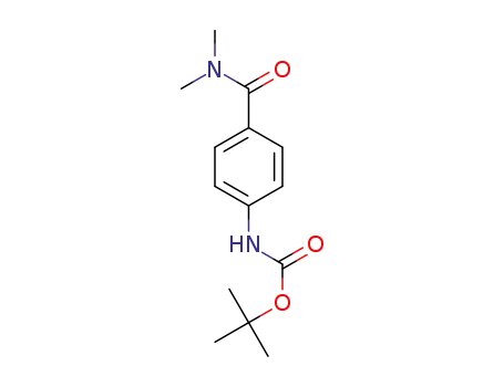 Molecular Structure of 1016745-07-5 (tert-butyl 4-(dimethylcarbamoyl)phenylcarbamate)