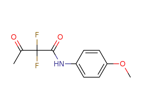 2,2-Difluoro-N-(4-methoxyphenyl)-3-oxobutanamide