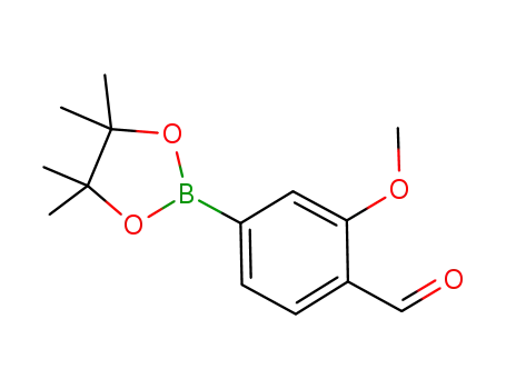 Molecular Structure of 956431-01-9 (4-Formyl-3-methoxyphenylboronic acid pinacol ester)