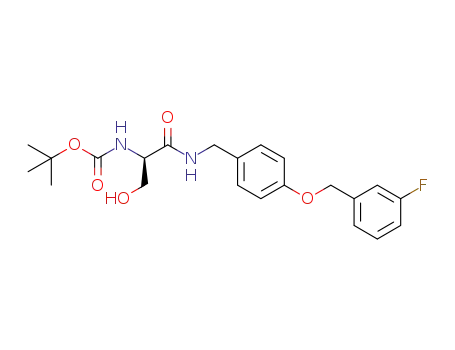 (R)-N-4'-((3''-fluoro)benzyloxy)benzyl 2-N-(tert-butoxycarbonyl)amino-3-hydroxypropionamide