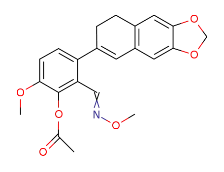 2-acetoxy-6-(3,4-dihydro-6,7-methylenedioxy-2-naphthyl)-3-methoxybenzaldehyde O-methyloxime