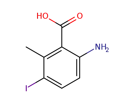 Molecular Structure of 1345444-50-9 (6-amino-3-iodine-2-methylbenzoic acid)