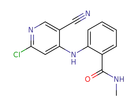 2-(2-chloro-5-cyano-pyridin-4-ylamino)-N-methyl-benzamide