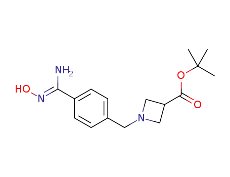 (Z)-tert-butyl 1-(4-(N-hydroxycarbamimidoyl)benzyl)azetidine-3-carboxylate