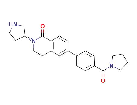 2-[(3R)-pyrrolidin-3-yl]-6-[4-(pyrrolidin-1-ylcarbonyl)phenyl]-3,4-dihydroisoquinolin-1(2H)-one