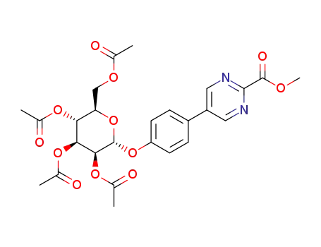 methyl 5-[4-(2,3,4,6-tetra-O-acetyl-α-D-mannopyranosyloxy)phenyl]-pyrimidine-2-carboxylate