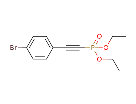 Molecular Structure of 1345719-55-2 (diethyl ((4-broMophenyl)ethynyl)phosphonate)