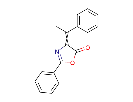 5(4H)-Oxazolone, 2-phenyl-4-(1-phenylethylidene)-