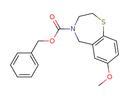 benzyl 7-methoxy-2,3-dihydrobenzo[f][1,4]-thiazepine-4(5H)-carboxylate