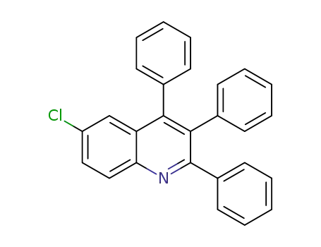Molecular Structure of 1208258-68-7 (6-chloro-2,3,4-triphenylquinoline)
