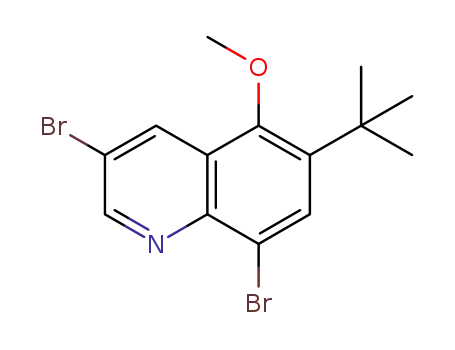 3,8-dibromo-6-tert-butyl-5-methoxyquinoline