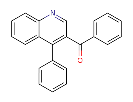 Molecular Structure of 113058-27-8 (phenyl(4-phenylquinolin-3-yl)methanone)