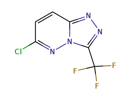 Molecular Structure of 40971-95-7 (6-CHLORO-3-(TRIFLUOROMETHYL)[1,2,4]TRIAZOLO[4,3-B]PYRIDAZINE)