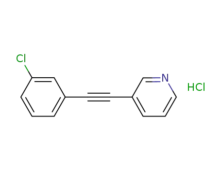 3-(3-chlorophenylethynyl)-pyridine hydrochloride