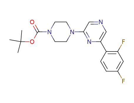 tert-butyl 4-[6-(2,4-difluorophenyl)pyrazin-2-yl]piperazine-1-carboxylate