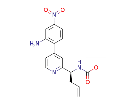 tert-butyl N-[(1S)-1-[4-(2-amino-4-nitrophenyl)pyridin-2-yl]but-3-en-1-yl]carbamate