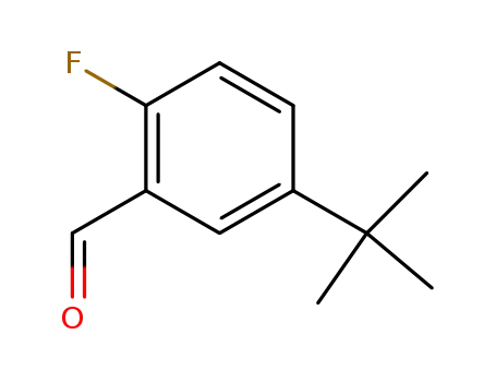 Molecular Structure of 1123173-09-0 (5-(tert-butyl)-2-fluorobenzaldehyde)