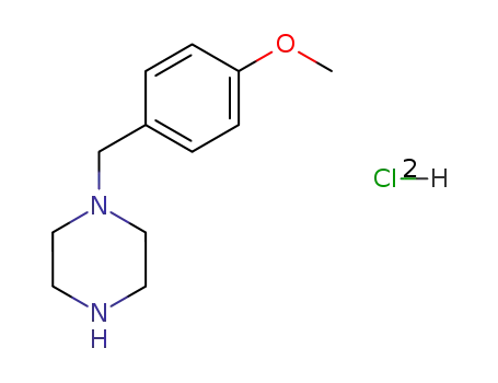 Molecular Structure of 21868-01-9 (1-(4-METHOXY-BENZYL)-PIPERAZINE DIHYDROCHLORIDE)