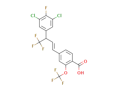 (E)-4-(3-(3,5-dichloro-4-fluorophenyl)-4,4,4-trifluorobut-1-enyl)-2-(trifluoromethoxy)benzoic acid
