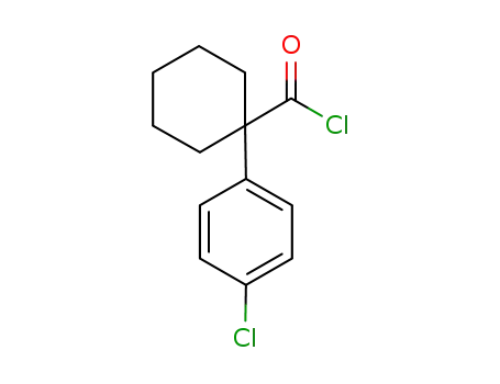Molecular Structure of 82278-04-4 (1-(4-Chlorophenyl)cyclohexanecarbonyl chloride)