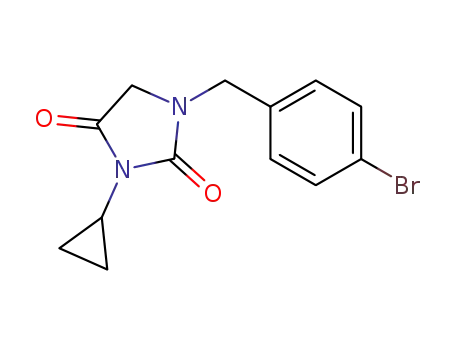 1-(4-bromobenzyl)-3-cyclopropylimidazolidine-2,4-dione
