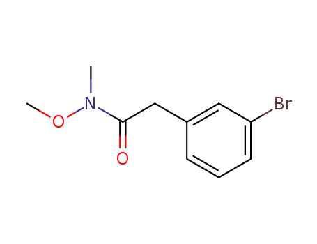 Molecular Structure of 866270-03-3 (2-(3-bromophenyl)-N-methoxy-N-methylacetamide)