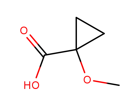 Molecular Structure of 100683-08-7 (1-METHOXYCYCLOPROPANE-1-CARBOXYLIC ACID)