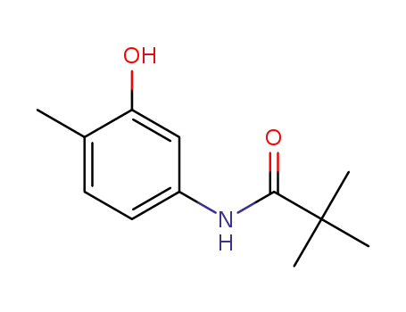 Molecular Structure of 1312305-91-1 (N-(3-hydroxy-4-methylphenyl)-2,2-dimethylpropionamide)