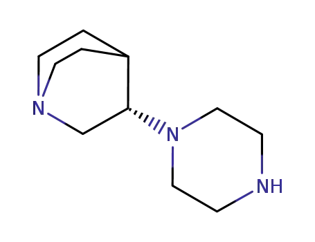 1-Azabicyclo[2.2.2]octane, 3-(1-piperazinyl)-, (3S)-