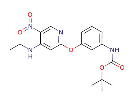 Carbamic acid, [3-[[4-(ethylamino)-5-nitro-2-pyridinyl]oxy]phenyl]-,
1,1-dimethylethyl ester