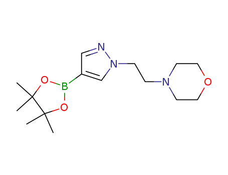 Molecular Structure of 864754-18-7 (1-(2-MORPHOLINOETHYL)-1H-PYRAZOLE-4-BORONIC ACID, PINACOL ESTER)