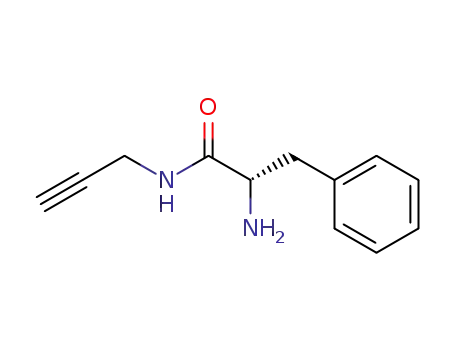 Molecular Structure of 875478-11-8 ((S)-2-amino-3-phenyl-N-(prop-2-ynyl)propanamide)