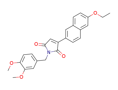 1H-Pyrrole-2,5-dione,
1-[(3,4-dimethoxyphenyl)methyl]-3-(6-ethoxy-2-naphthalenyl)-