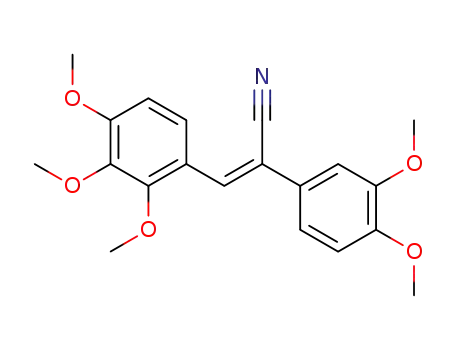 Molecular Structure of 1151666-74-8 ((Z)-3-(2,3,4-trimethoxyphenyl)-2-(3,4-dimethoxyphenyl)acrylonitrile)