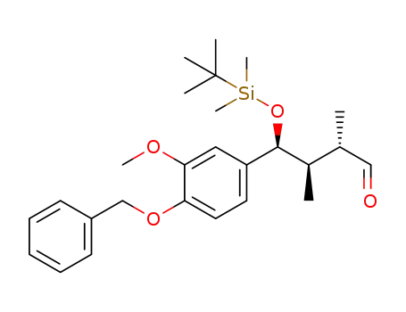 (2S,3R,4S)-4-(4-(benzyloxy)-3-methoxyphenyl)-4-((tert-butyldimethylsilyl)oxy)-2,3-dimethylbutanal