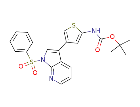 1,1-dimethylethyl {4-[1-(phenylsulfonyl)-1H-pyrrolo[2,3-b]pyridin-3-yl]-2-thienyl}carbamate