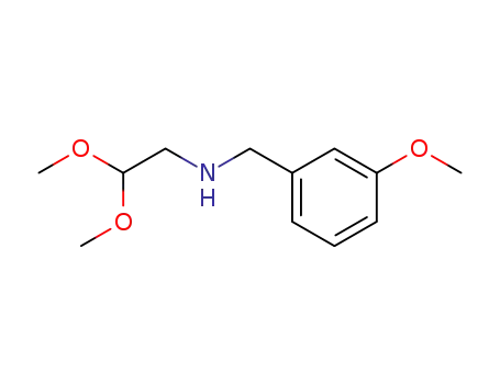 Molecular Structure of 53366-27-1 (N-(3-methoxybenzyl)aminoacetaldehyde dimethyl acetal)