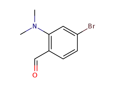 Molecular Structure of 1030863-12-7 (4-BroMo-2-(diMethylaMino)benzaldehyde)