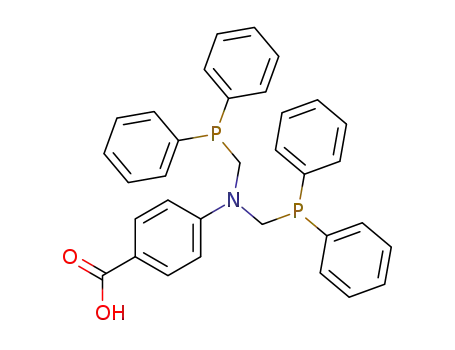Molecular Structure of 592531-23-2 (Benzoic acid, 4-[bis[(diphenylphosphino)methyl]amino]-)
