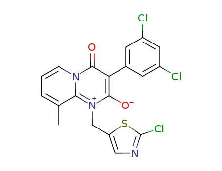 1-[(2-chloro-5-thiazolyl)methyl]-3-(3,5-dichlorophenyl)-2-hydroxy-9-methyl-4-oxo-4H-pyrido[1,2-a]pyrimidinium inner salt