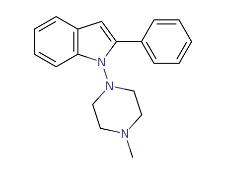 Molecular Structure of 1264670-27-0 (1-(4-methyl-piperazin-1-yl)-2-phenyl-1H-indole)