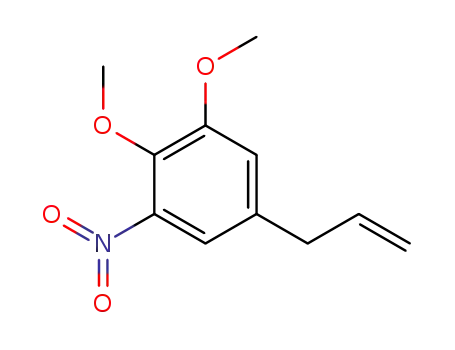 Molecular Structure of 90617-61-1 (Benzene, 1,2-dimethoxy-3-nitro-5-(2-propenyl)-)