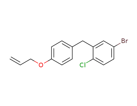Molecular Structure of 1416165-16-6 (2-(4-(allyloxy)benzyl)-4-bromo-1-chlorobenzene)