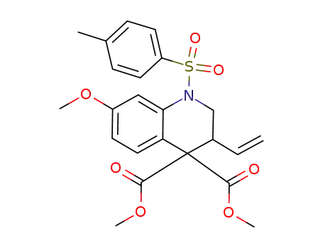 dimethyl-7-methoxy-1-(4-methylphenylsulfonyl)-3-vinyl-2,3-dihydroquinoline-4,4(1H)-dicarboxylate
