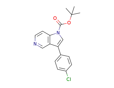 tert-butyl 3-(4-chlorophenyl)-1H-pyrrolo[3,2-c]pyridine-1-carboxylate