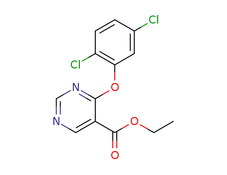 Molecular Structure of 1315469-71-6 (ethyl 4-(2,5-dichlorophenoxy)pyrimidine-5-carboxylate)